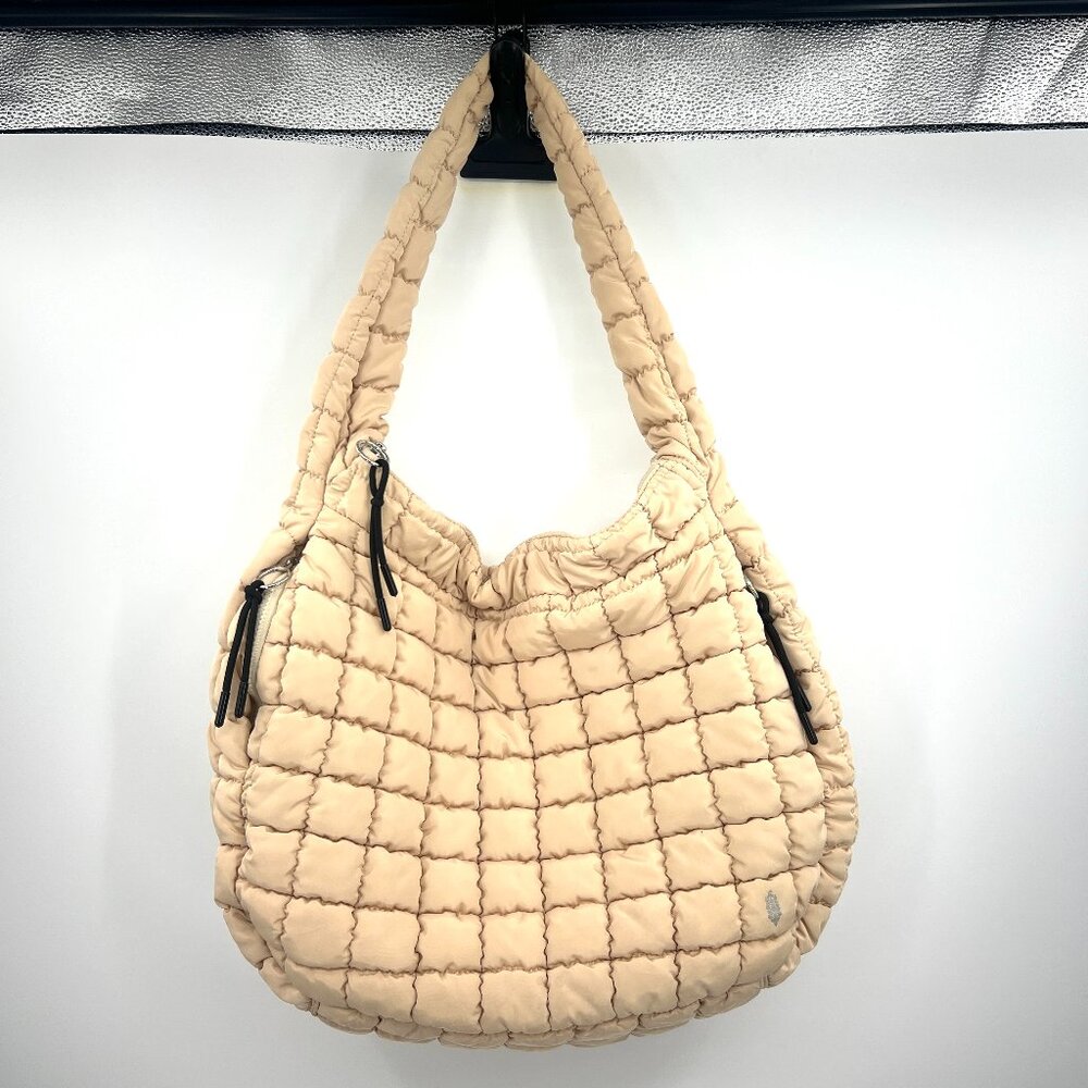 Free People Movement Quilted Carryall Bag Off White